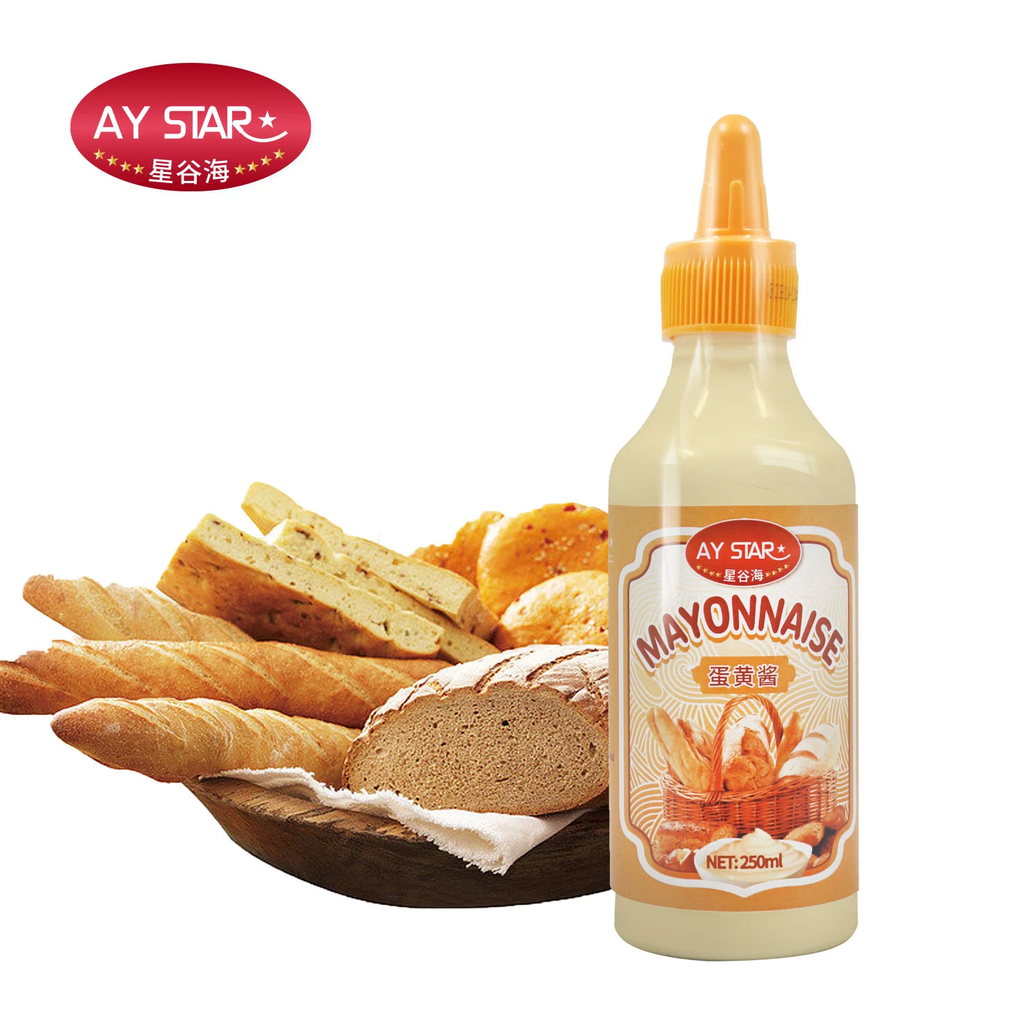 Plastikflasche Ketchup Veganer Salat Dressing Mayonnaise Sauce Mayo