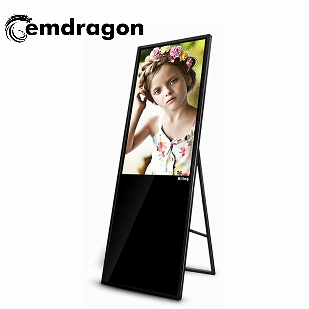 Portable LCD Digital Signage 32 Inch Small Advertising Screen Outdoor Advertising Clock Inch LCD Supermarket Digital Signage