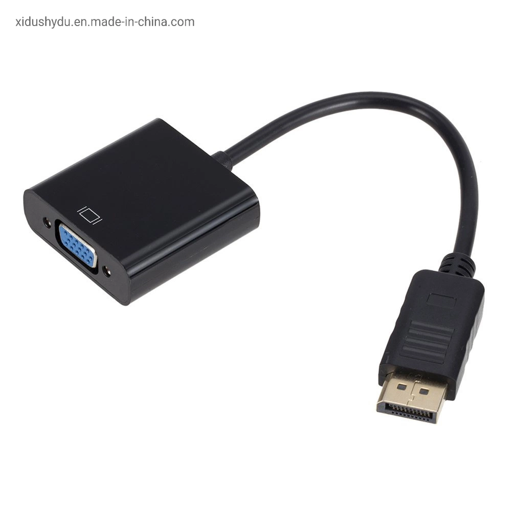 0.23m ABS Shell Can Be Customized with Logo. Male-Female 1080P 60Hz Adapter Cable Dp to VGA