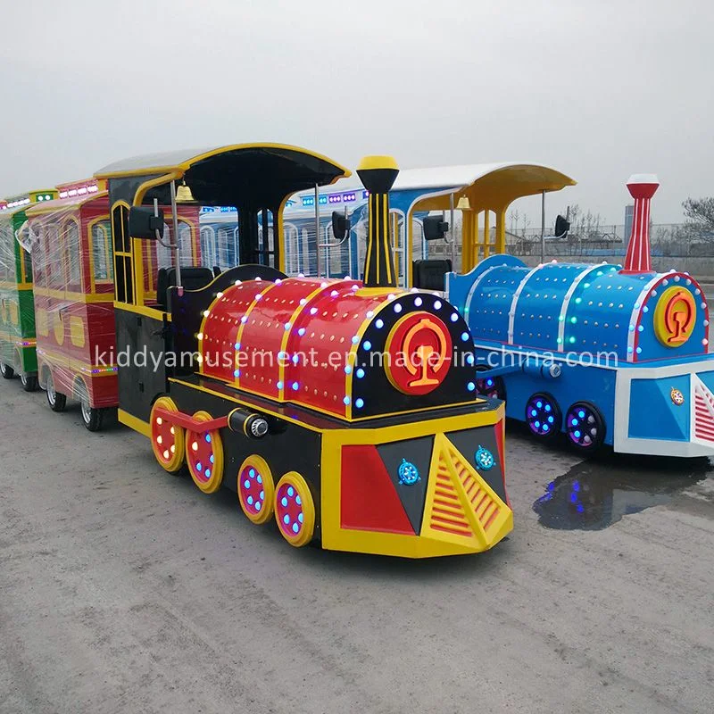 China Kiddie Rides Children Amusement Park Train Electric Trackless Train