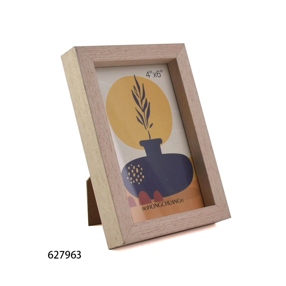 New Wooden Foil Photo Frame in Silver Line