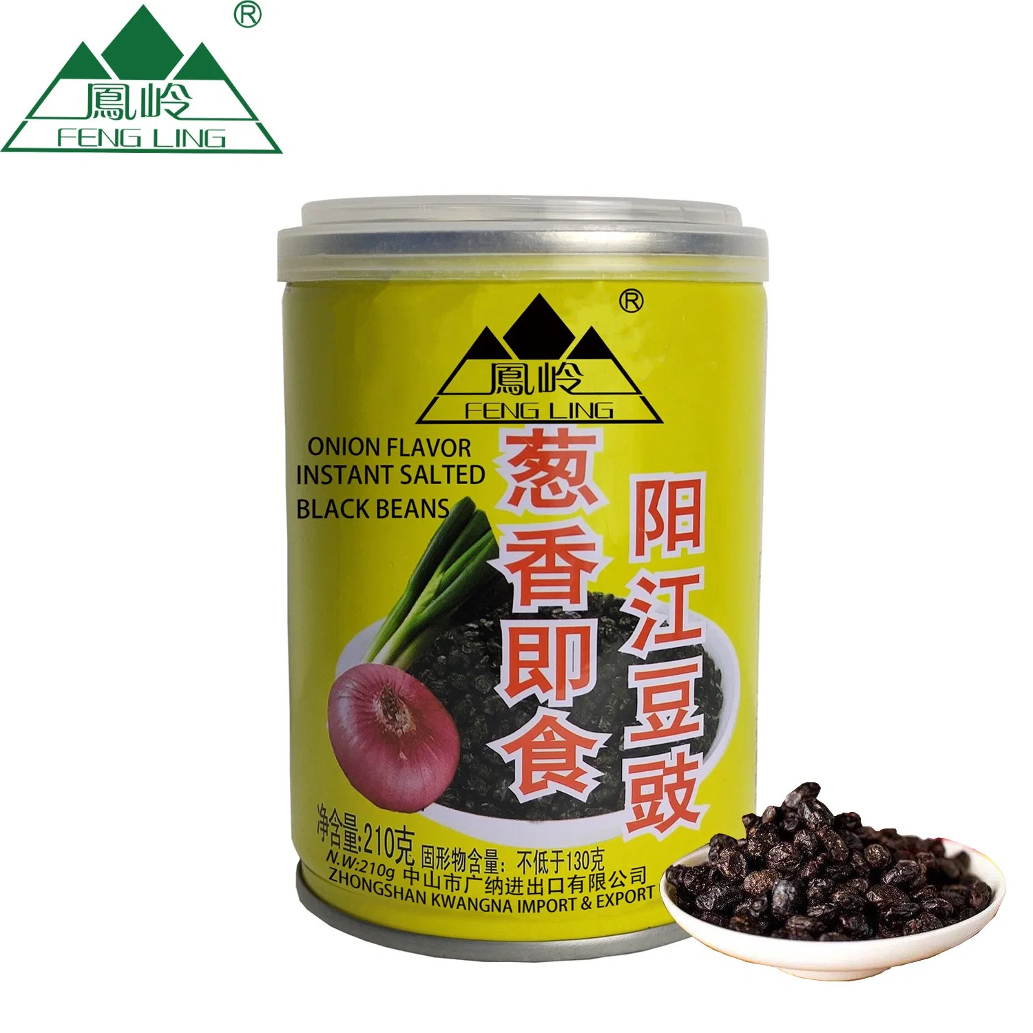 Good Taste of OEM Onion Flavor Instant Preserved Fermented Dried Slated Black Beans