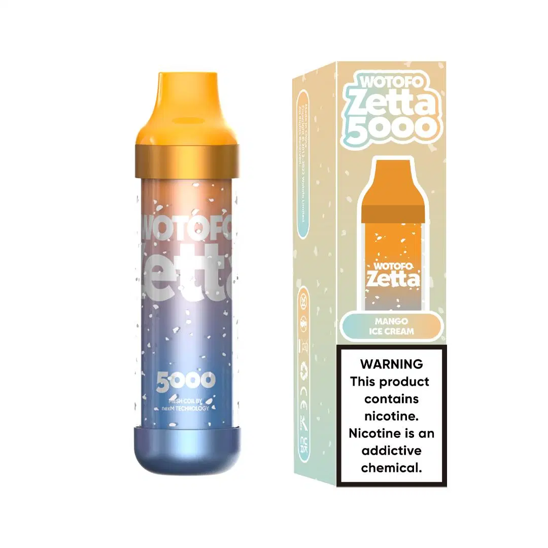 Precio de fábrica al por mayor I VAPE RGB Flash LED Light vape Wotofo Zetta 5000puffs lápiz VAPE Vaporizer desechable