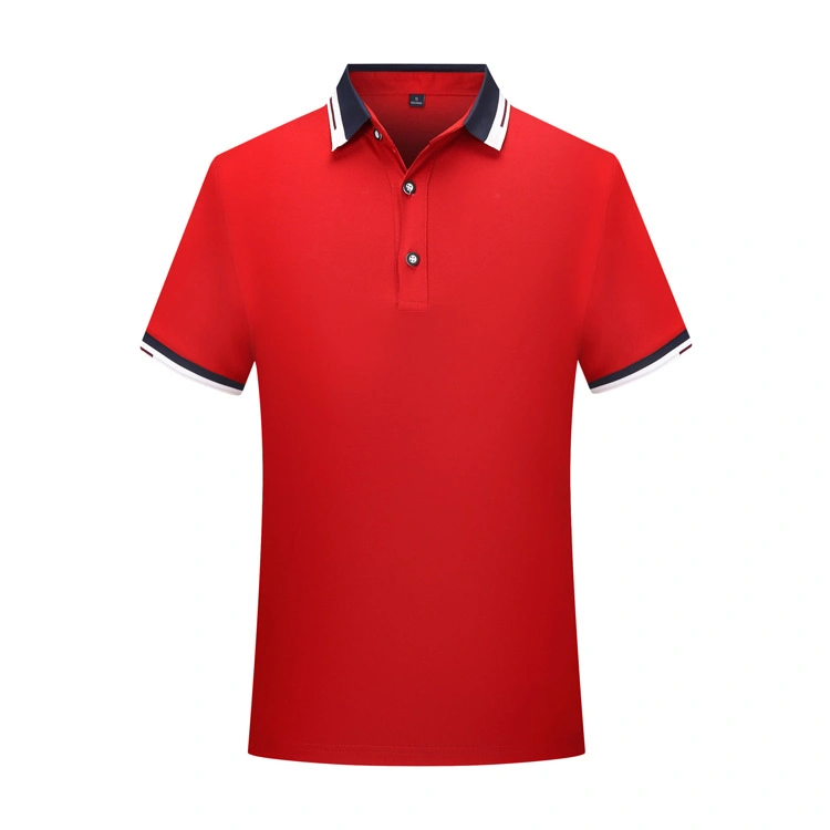 Chemise polo ajustée pour homme en coton, tee-shirt polo court en coton, fournisseur vérifié.