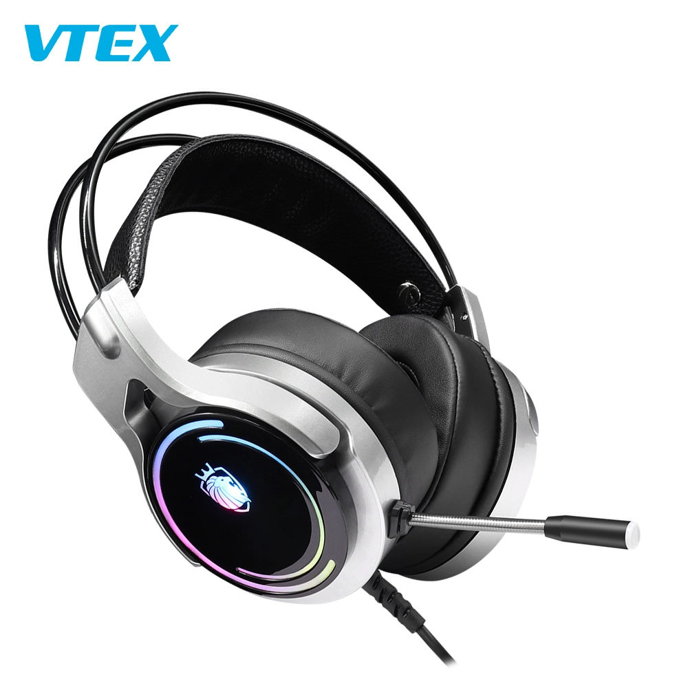 China Noise Cancelling Wired RGB Lighting Gaming Headset Custom Headphones Best Headphone Headphones for PC Gamer