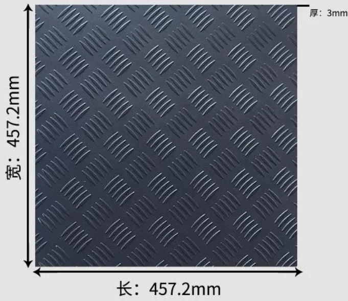 Shower Non-Slip Waterproof 3mm Mat Cobblestone Steel Plate Bathroom Safety Mats PVC Slip Resistant