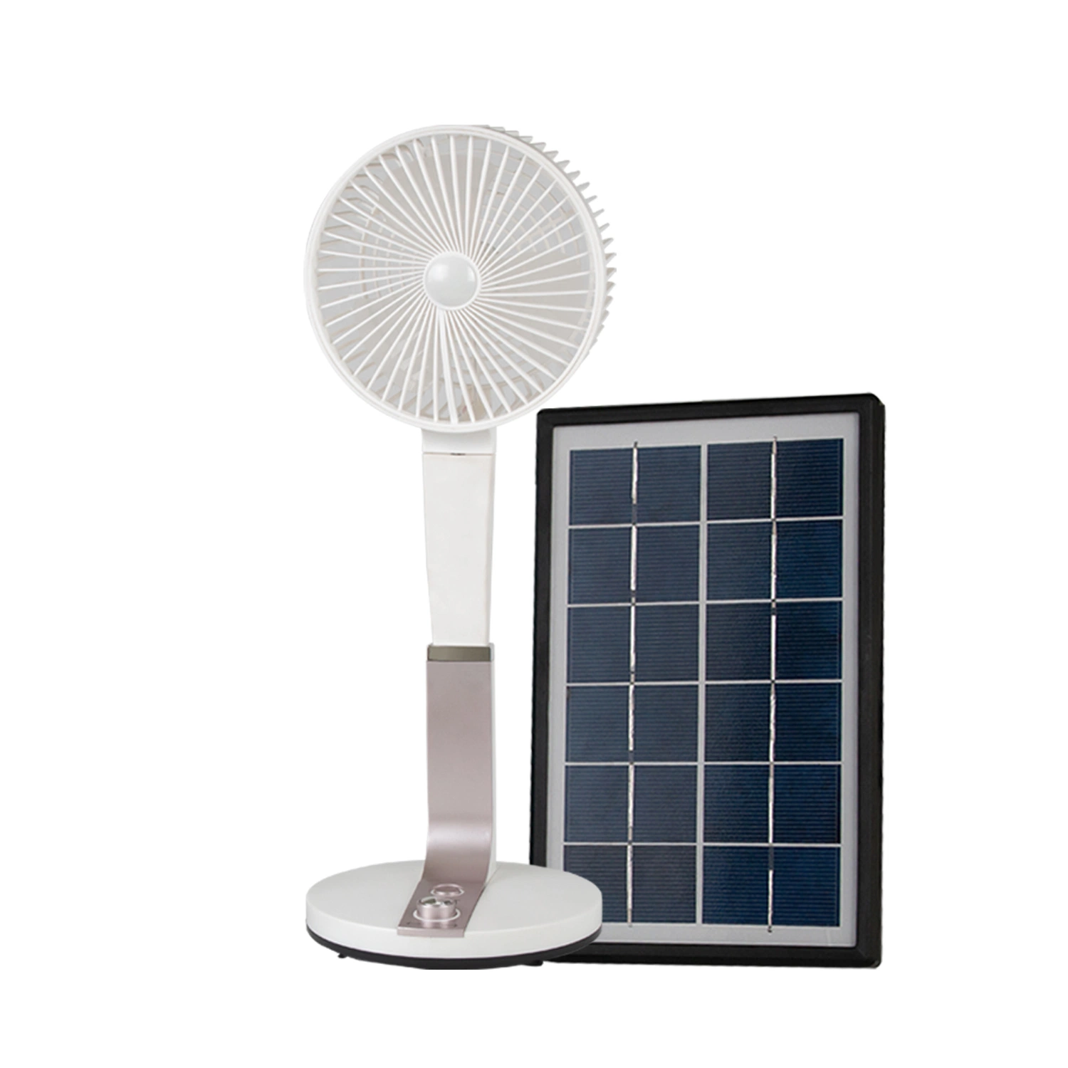 China Factory Multi Functional Mini Electric Fan Rechargeable Solar Fan Solar Power Station Solar Battery Production Line
