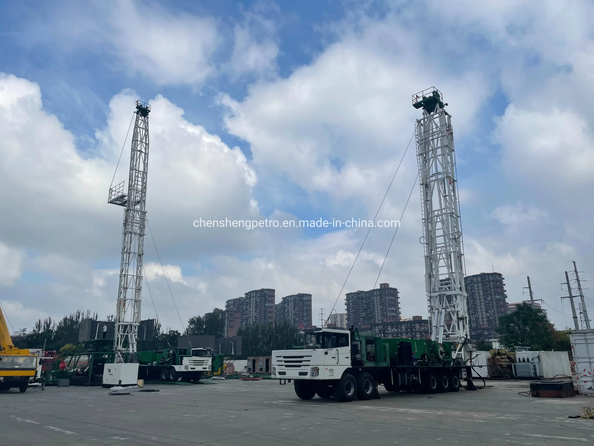 110t Zj15 Xj550HP Workover Rig Truck Mounted Drilling Rig 1500m Pulling Unit Completed Well Rig in Middle Asia