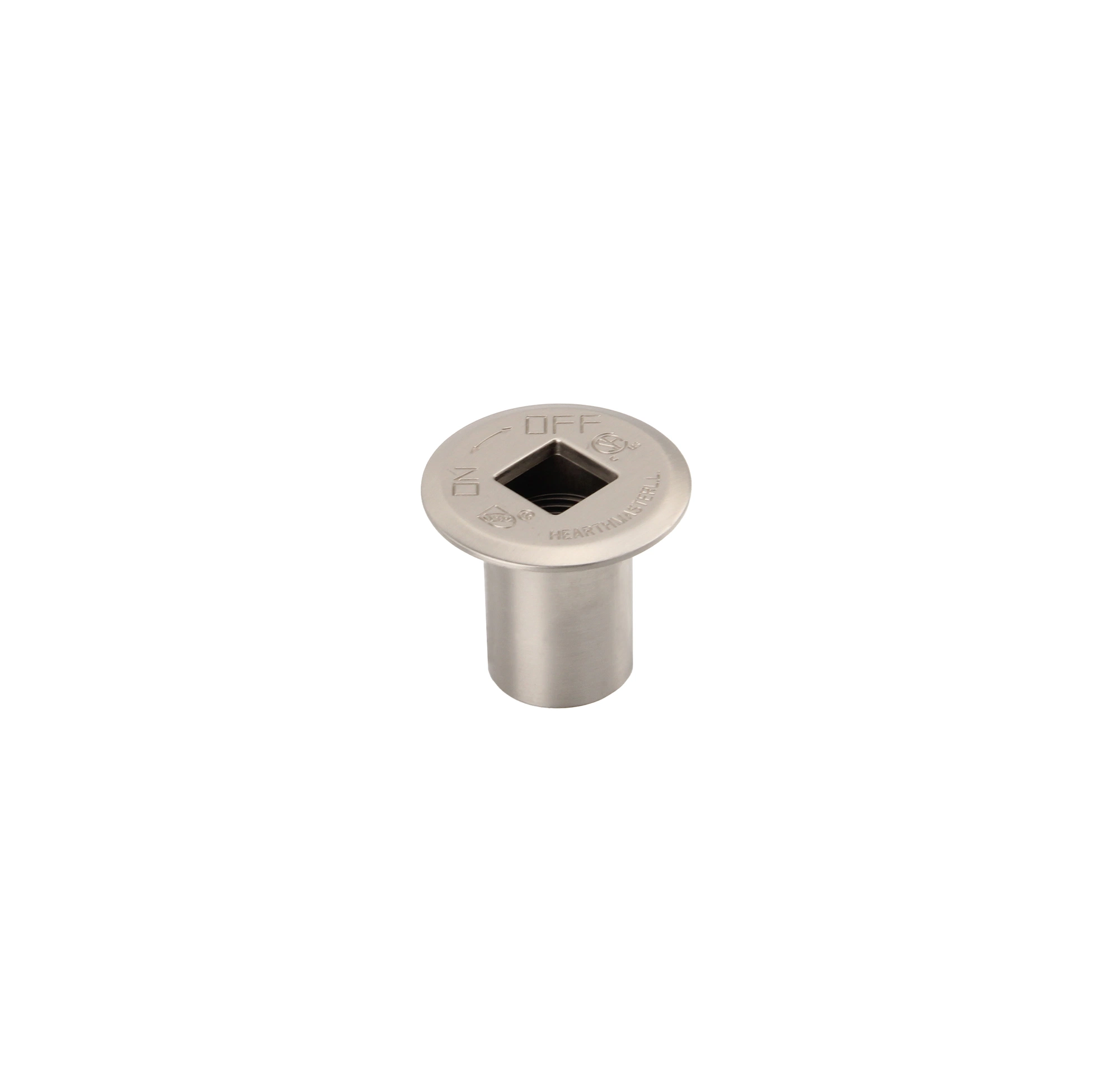 Brushed Nickel Plated Zinc Log Lighter Flange Gas Valve Accessory