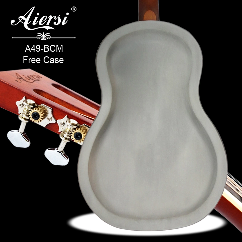 Aiersi Brand Brass Body Vintage Finish Tricone Resonator Acoustic Guitar Instruments