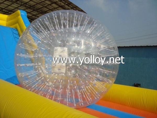 Bola Zorb inflables rampa para ventilador exterior