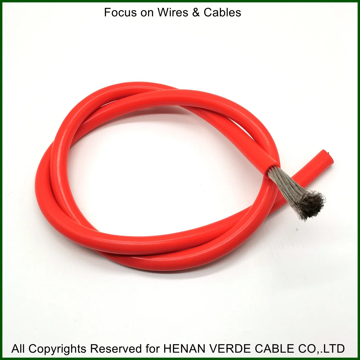 High Temperature Tinned Copper Conductor Braid Silicone Wire