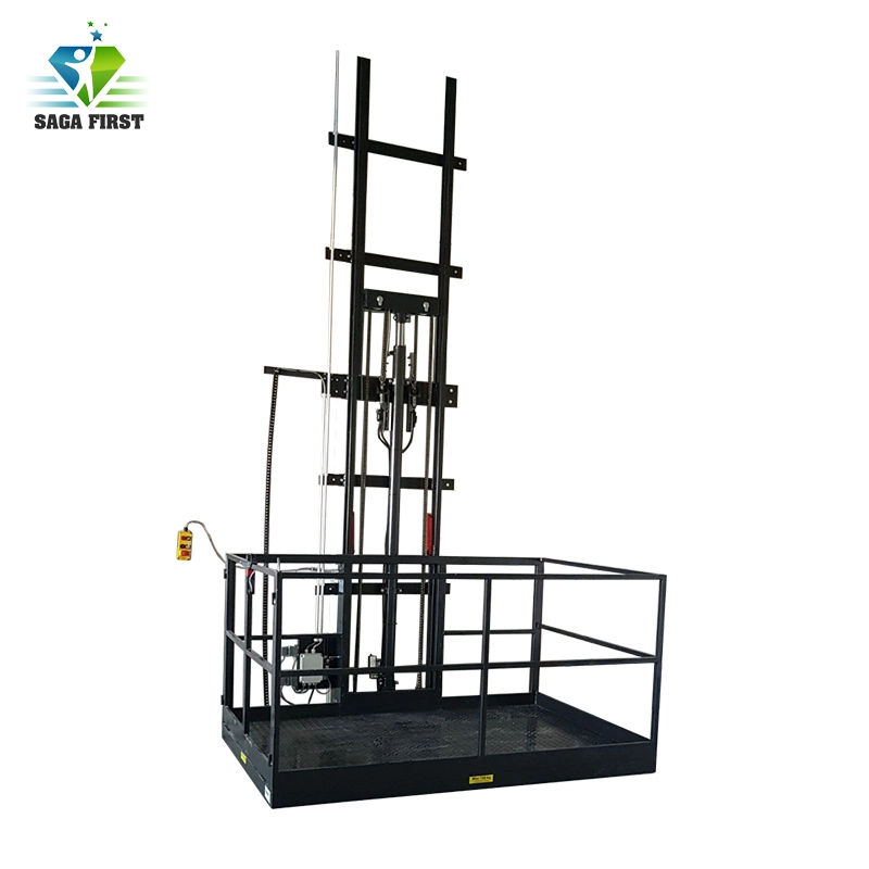 High Speed Vertical Industrial Guide Rail Cargo Lift Freight Elevator