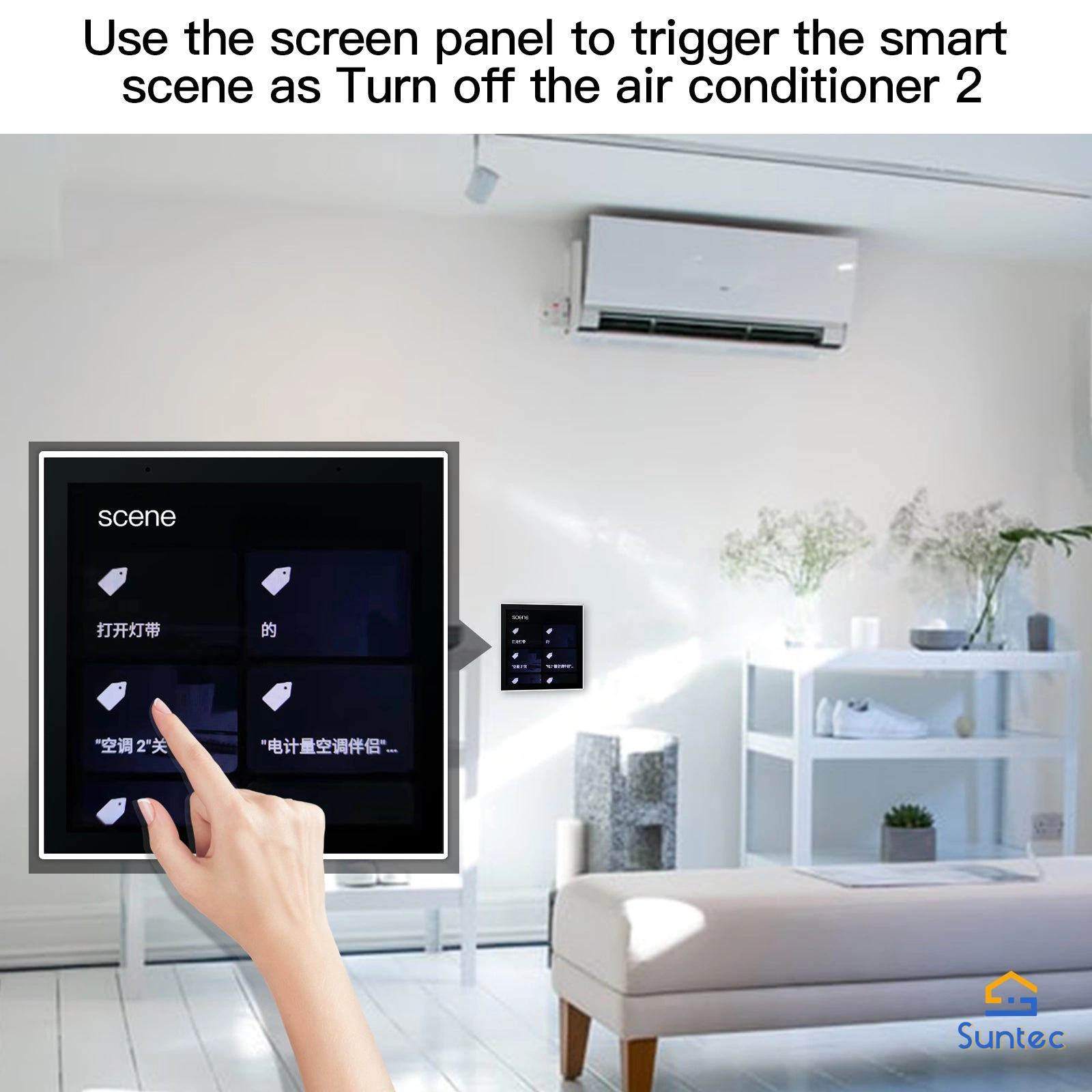 Tuya Smart Home LCD Touch Screen Central Panel Control Multi-Functional 4 Inch LCD in-Wall 8inch Avilable