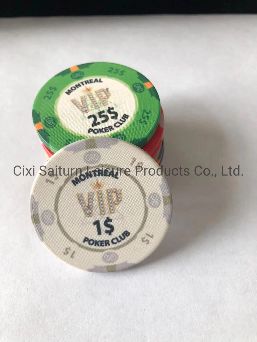 10g Ceramic Poker Chips OEM Design for Casino