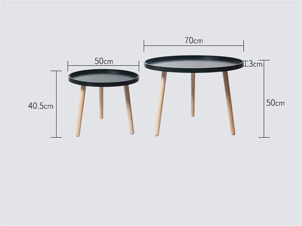 Ronda de pequena mesa de café para pequenos espaços de reuniões da Conferência Tabela Chá Praça de madeira mesas de café para a sala de estar