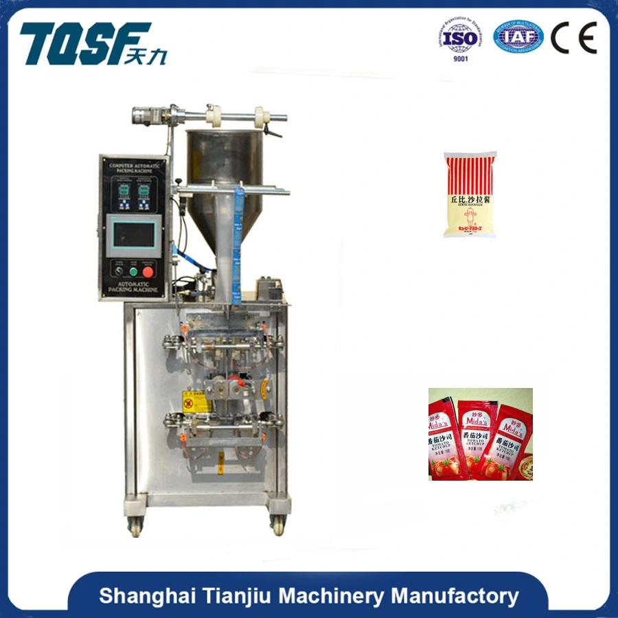 Shanghai Tj-280j Automatic Small Sachet Paste Packing Machine with Good Price