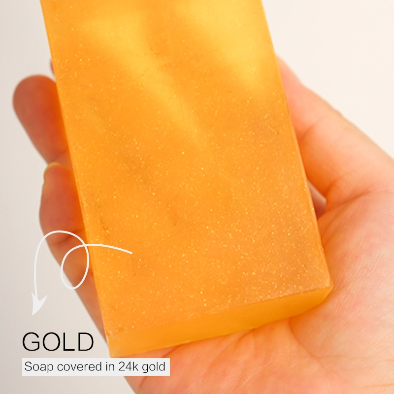 200g/ST Anti Pimple Bar 24K Gold Großhandel Hotel Akne Bad Seife zum Entfernen von Pickel