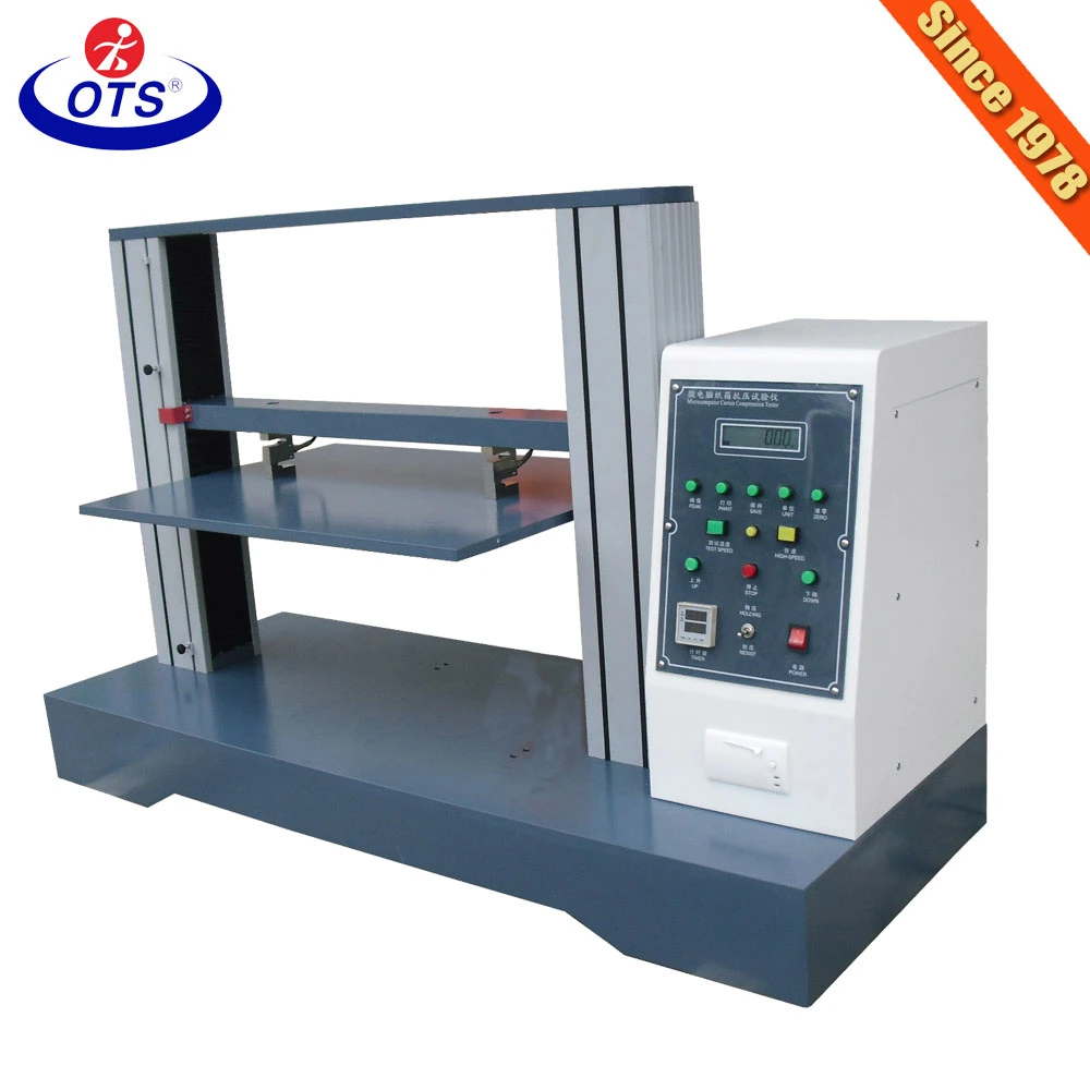 Computer Corrugated Cardboard Package Carton Box Compression Test Machine Price