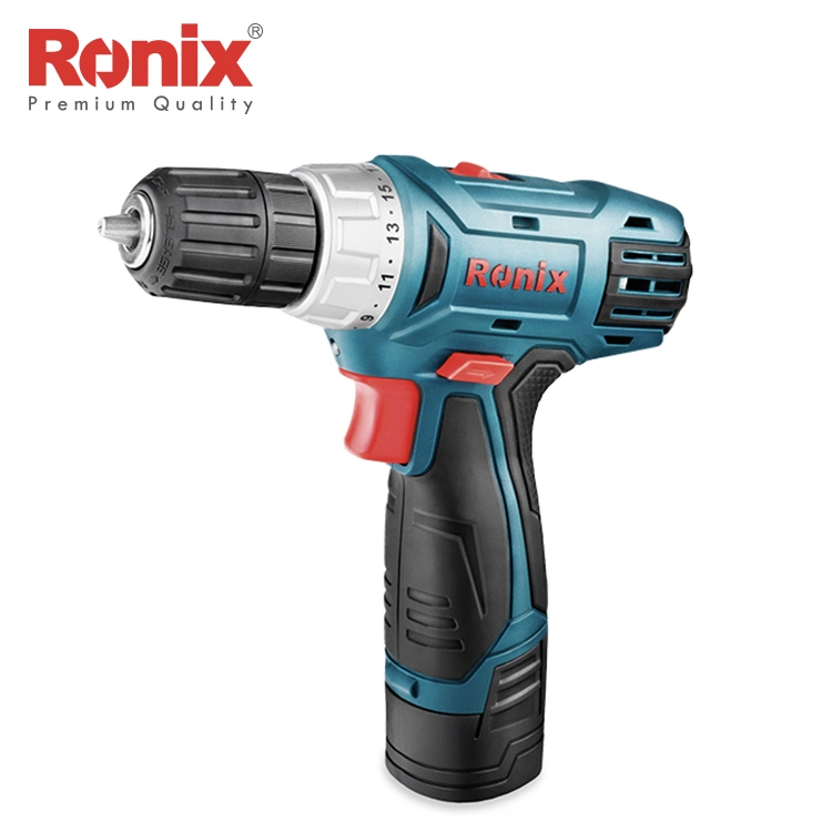 Ronix 8012 Cordless Drill Set Brushless Power Drill Kit with Fast Charger Keyless Chuck and Variable Speed Home Repairing Tool