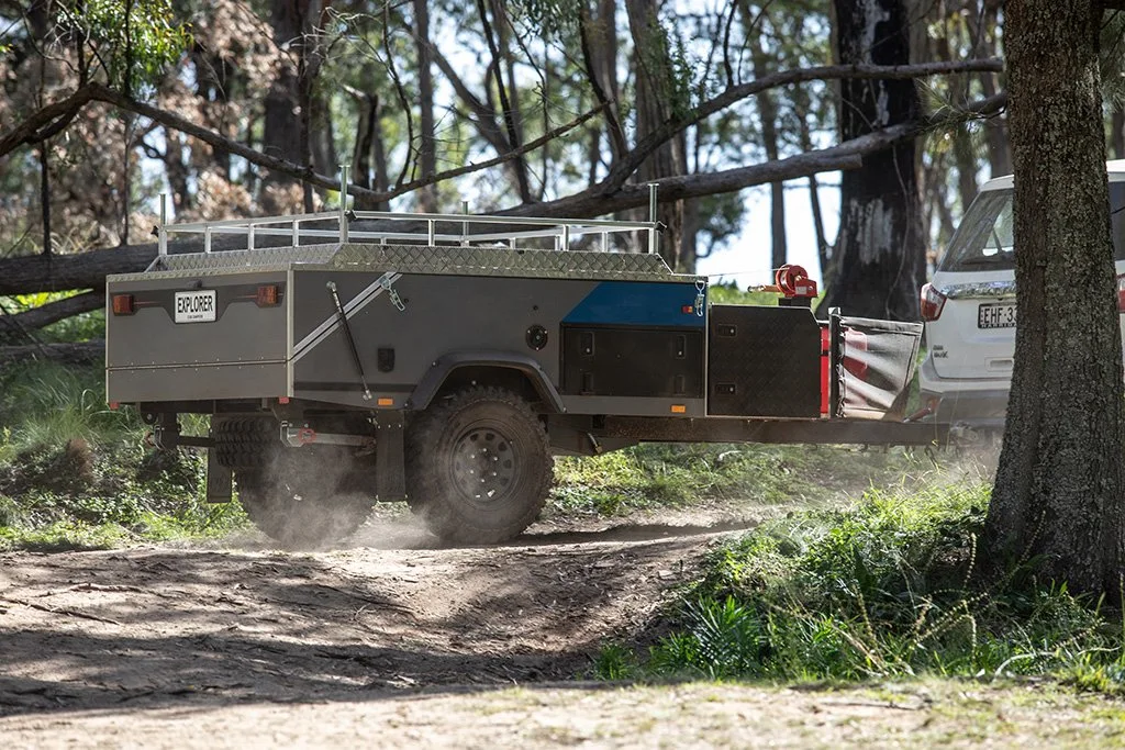 Ecocampor Offroad Dual Fold Tandem Camper Zelt Anhänger zum Verkauf