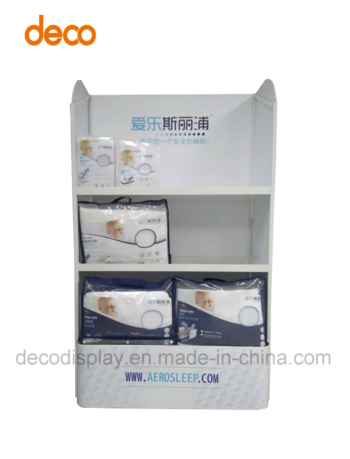 Bedding Promotional Paper Display Shelf Display Stands