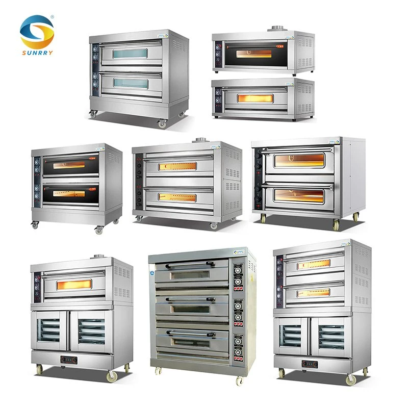 Electric Gas Bread Layer Deck Oven Industrial Commercial Bakery Baking Oven for Sale