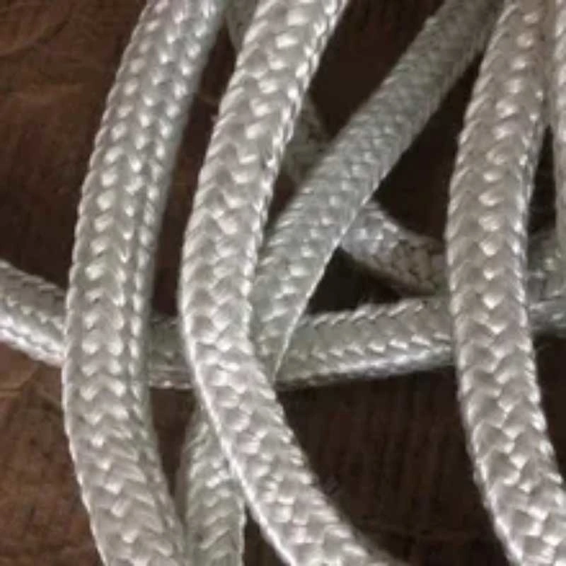 5mm 8mm 10mm 20mm 25mm 30mm Thermal Insulation Fireproof Fireplace Round Square Ceramic Fiber Fabric Insulation Material Woven Sealing Rope Fiberglass Products