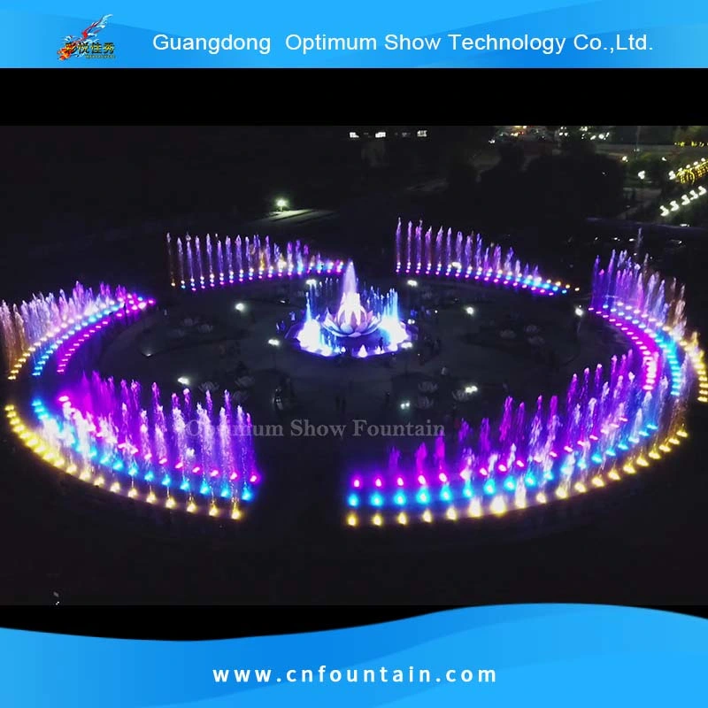 Kazakhstan DMX Controlled Decorative Music Fountain Statue Dry Floor Water Fountaine