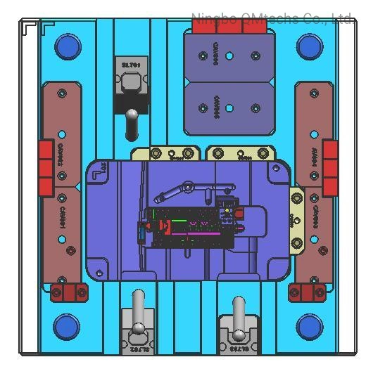 Canal frío Personalizar la precisión de moldes de inyección de plástico para Autopartes Caja de empalmes PA Molde PPO