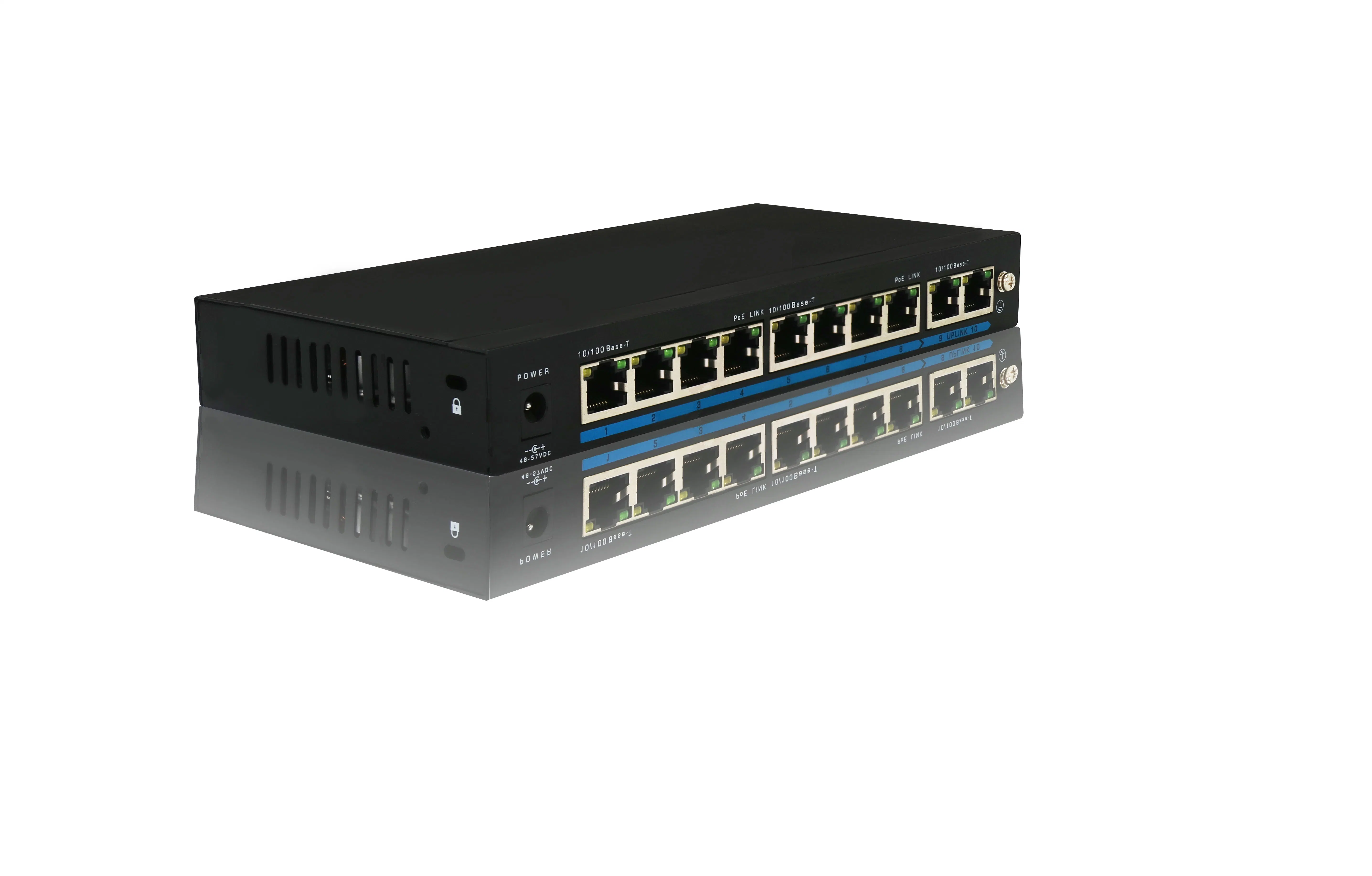 8+2 de 10/100Mbps 120W Puerto Ethernet Poe