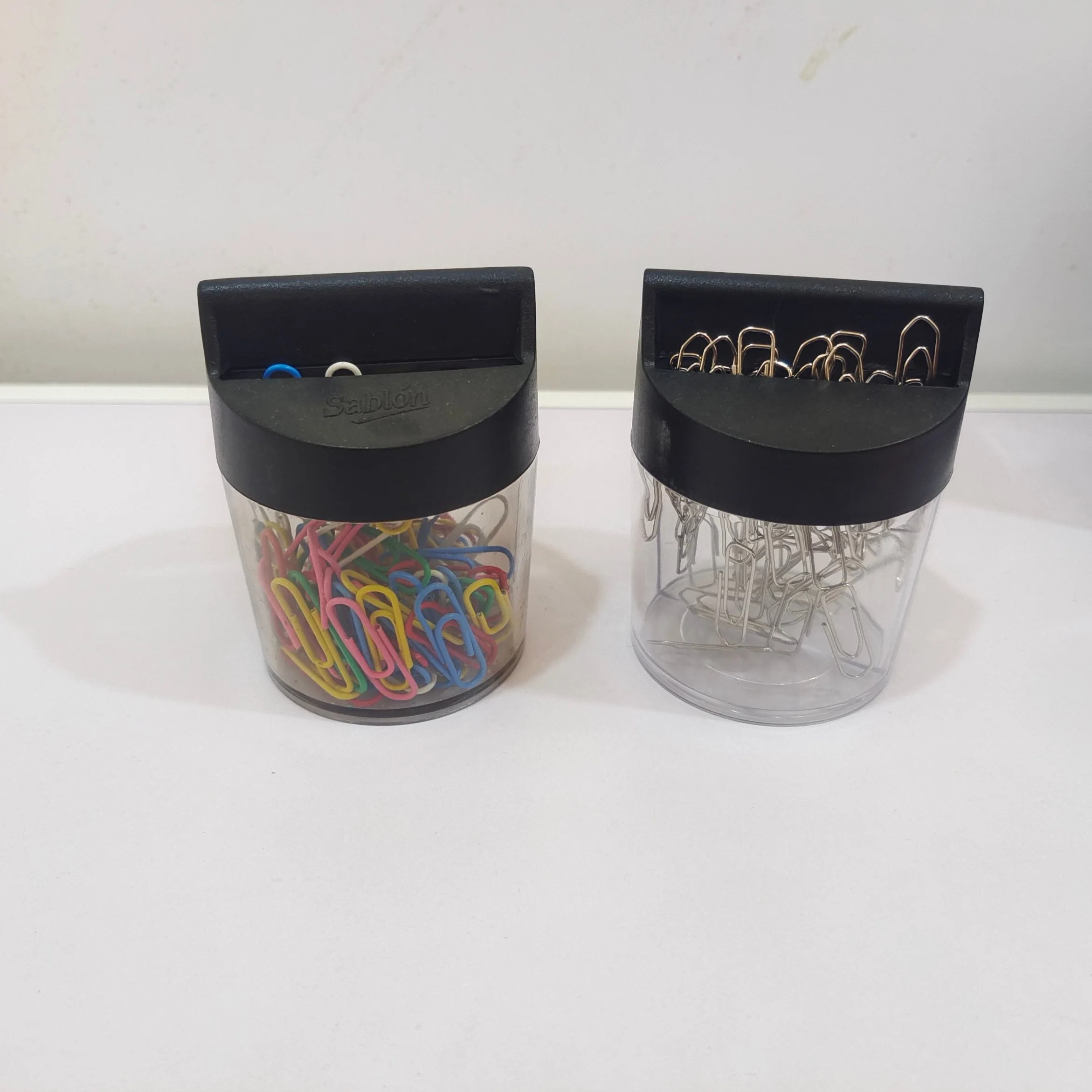 Suporte de clipe magnético plástico transparente para escritório com Custom Logótipo