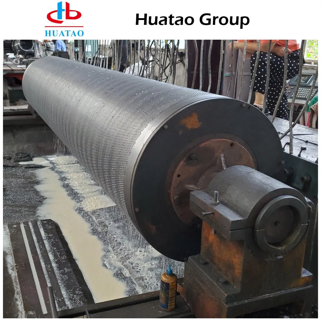 Cast Iron Blind Hole Press Roll, Rubber Coated Drilled Press Roller