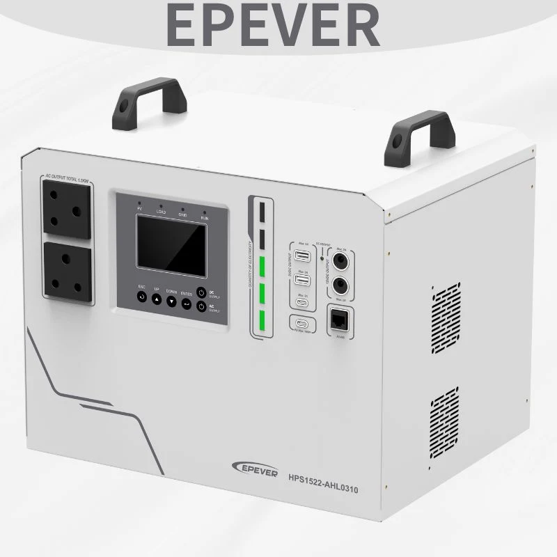 Epever CE 1500W All in One Hybrid Inverter Solar Generator on/off Grid Solar Power System for Indoor and Outdoor Backup Power Camping Travel, Adventure