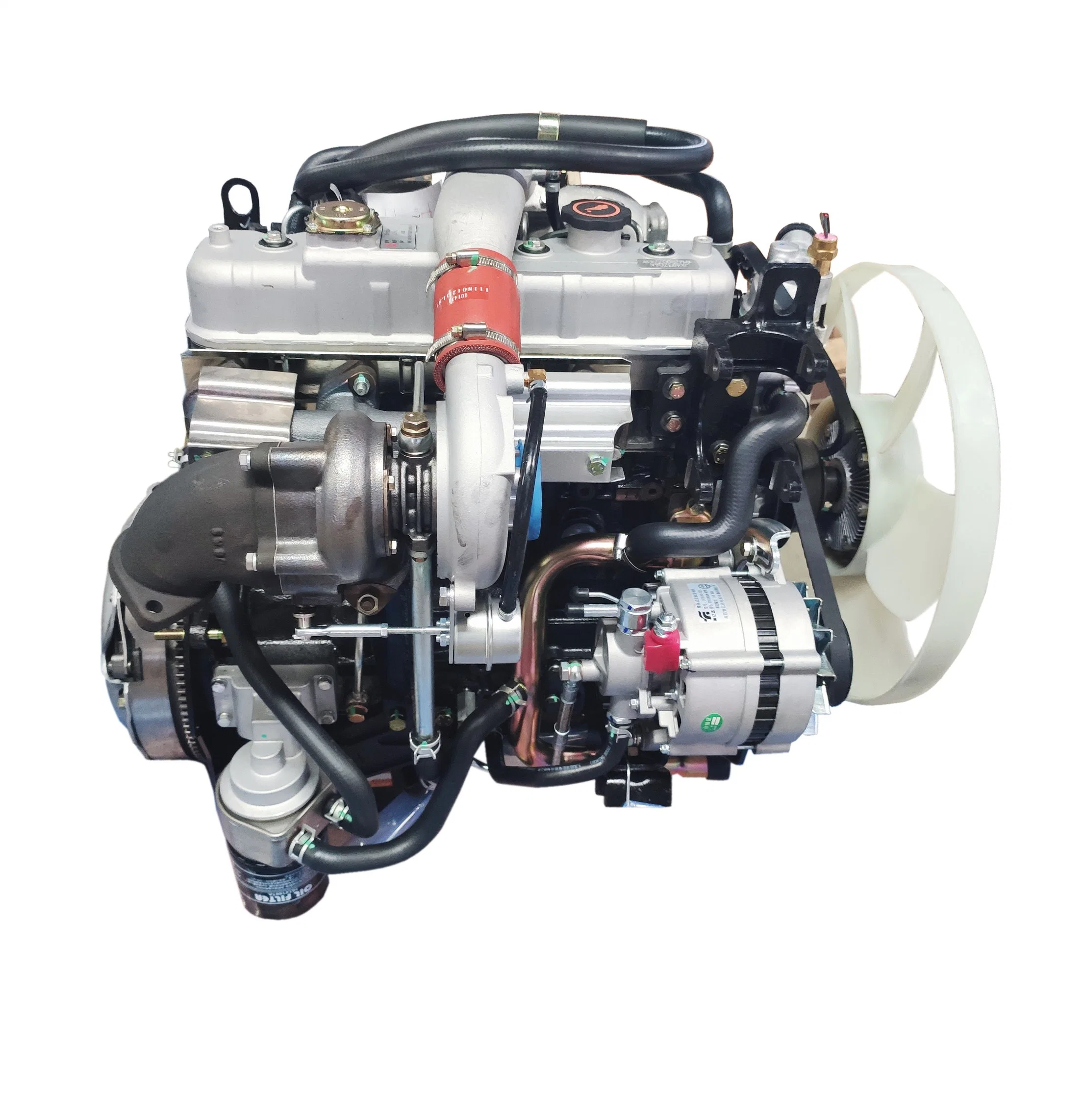 Motor diésel/Motor de camión/Motor de refrigeración por agua de 4 cilindros 68kw 4jb1/4jb1t para camiones SUV. Motor diésel marino para barcos.