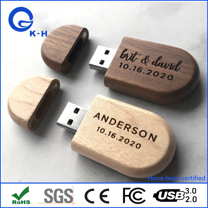 Wholesale/Supplier Wooden USB Flash Storage 16GB 32GB 64GB