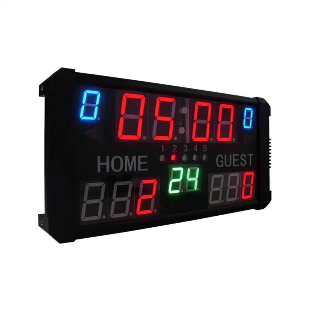 Électronique numérique jeu de basket-ball sans fil magnétique Tableau de bord de la batterie rechargeable intégrée Mini LED Tableau de bord