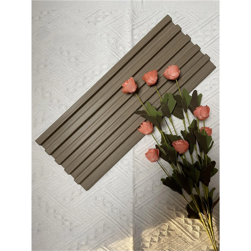 Factory Mildew Proof Background Board Composite Cladding PS Fluted Wall Panel