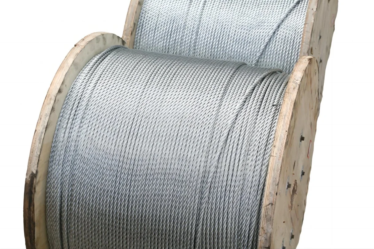 1X7/1X19/7X7/7X19/6X7+FC/6X19+FC 3mm 6mmgalvanized Steel Wire Rope for Electric