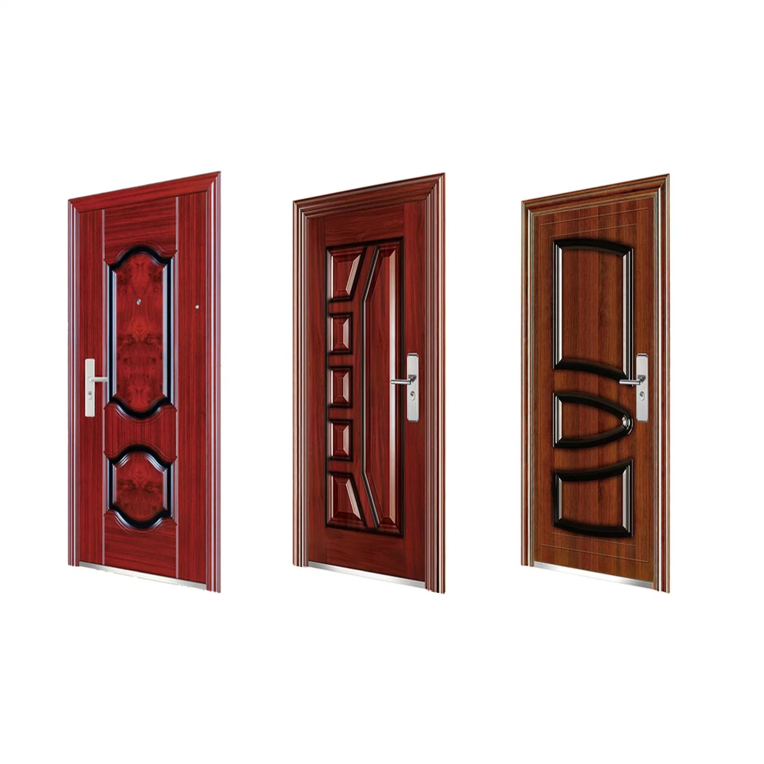 Modern Popular Wooden Doors, White Primer Coating Cheap Quality MDF HDF Wooden Interior Doors