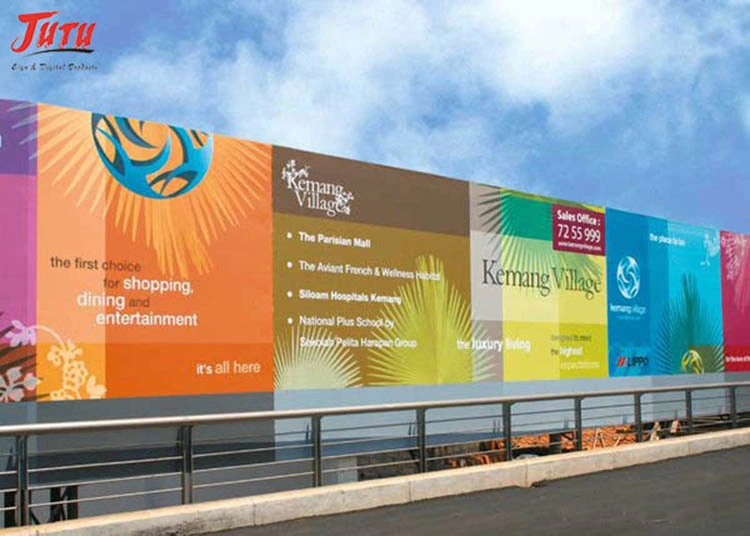 Jutu comumente usados laminados flexíveis de PVC Banner Banner exterior fabricados na China