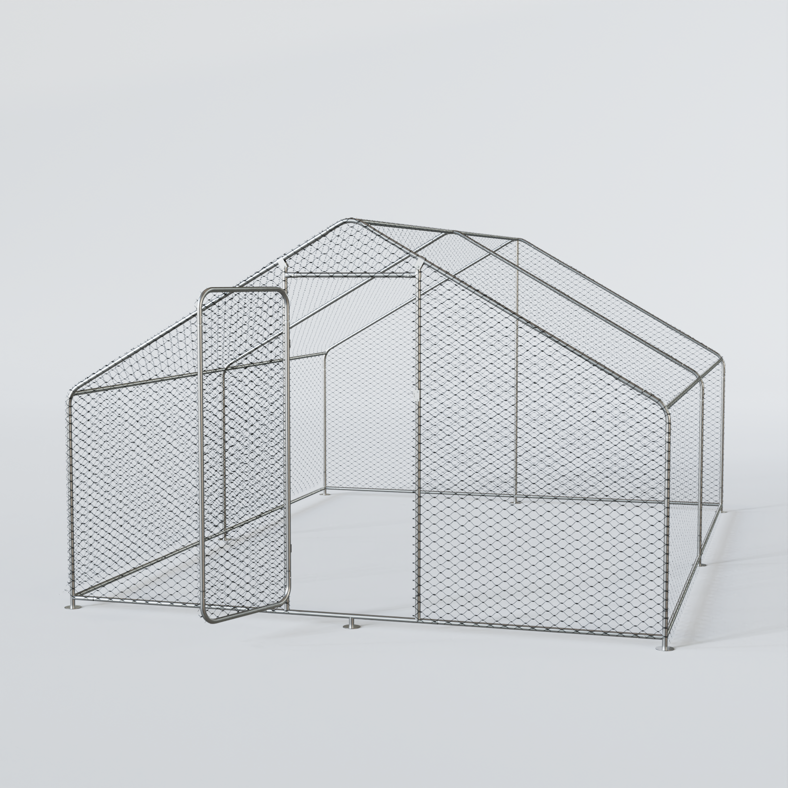 Chicken Run Coop Rabbit Ducks Hen Poultry House Large Metal Cages