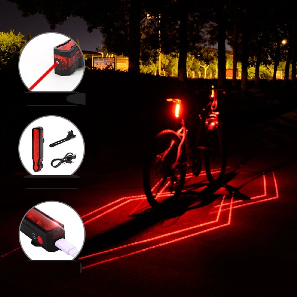 Témoin de flash de lumière de sécurité pour tous les guidons de feu arrière vélo universel USB rechargeable de casque de vélo FEU ARRIERE BL18308