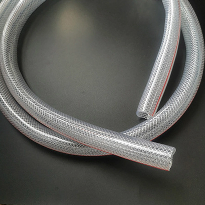 Factory Supply Transparent Braided Plastic Fiber Hose