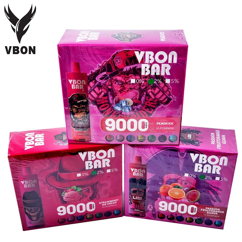 Vbon Bar RGB Light 9000 أطواق السجائر الإلكترونية الصغيرة لـ تسليم سريع من الاتحاد الأوروبي