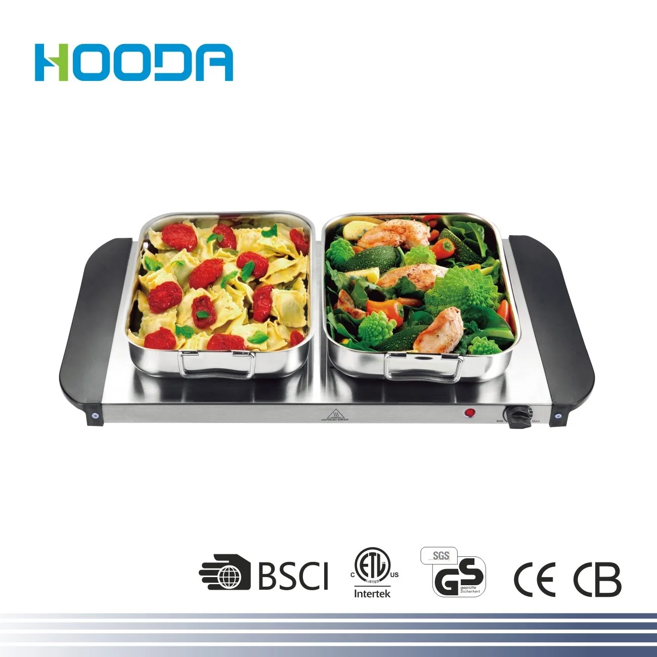 2*1.5L Separate Warming Pans Electric Food Warmer