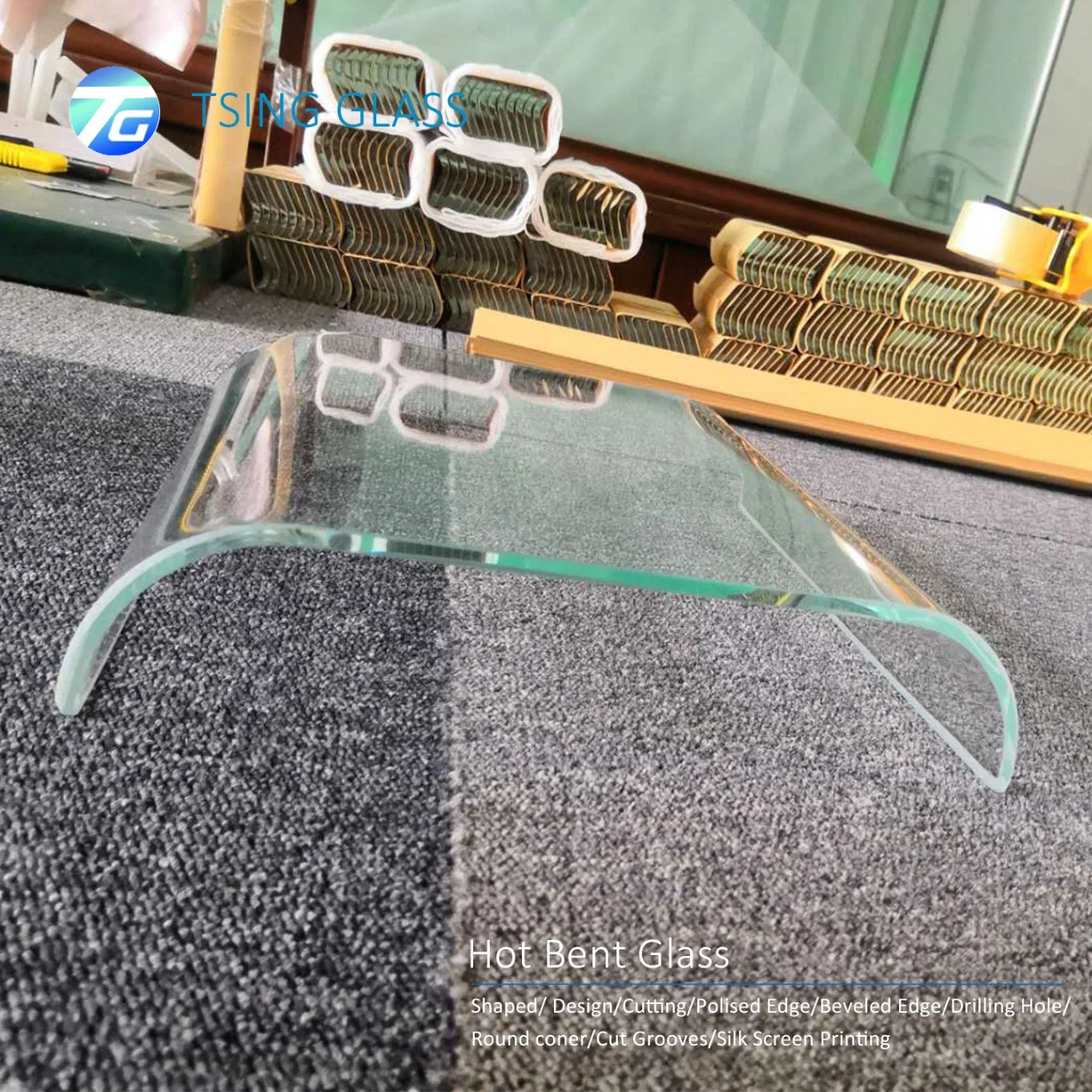 8mm 10mm 15mm Low Iron Ultra Clear Tempered Glass, Solar Glass, Transparent Glass Panel