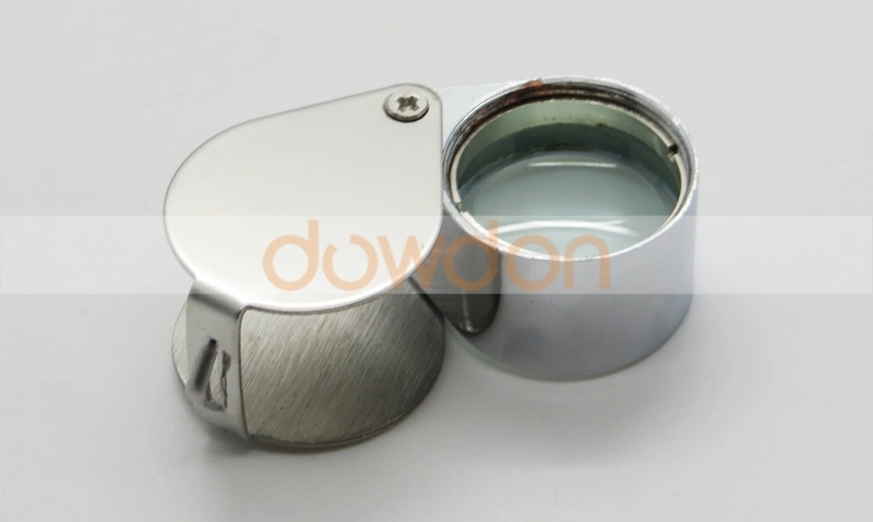 Wholesale/Supplier Price Cheap 30 X 21mm Mini Silver Metal Pocket Magnifier 30X Magnifier