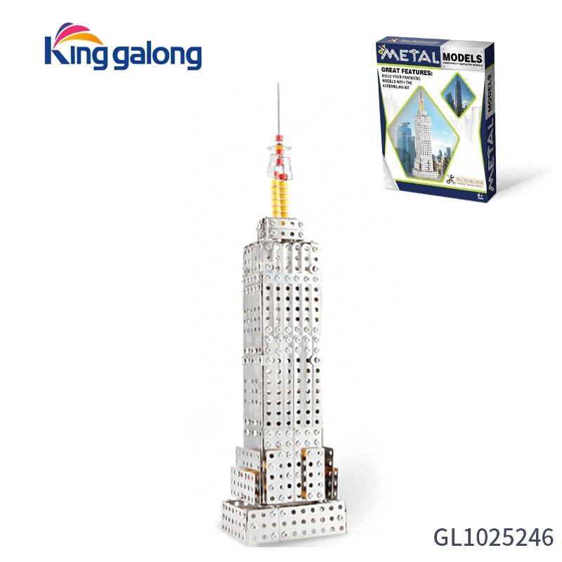 Nuevo artículo 607 PCS el Empire State Building Metal 3D Puzzle de aleación para niños