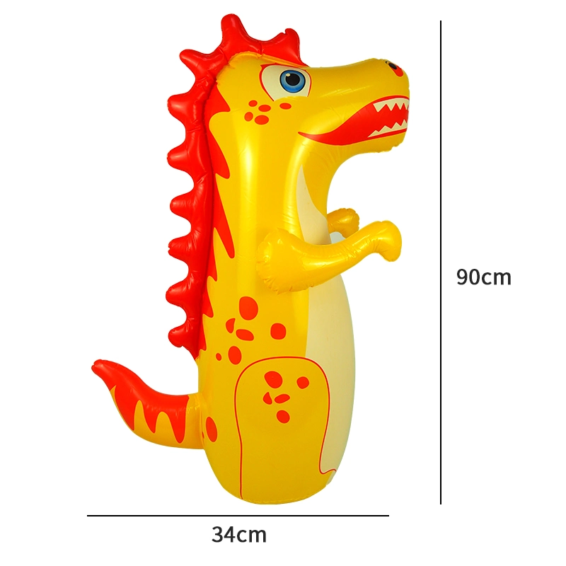 Dinosaur Children Tumbler Punching Bag Dinosaur Kids Inflatable Sandbag Fitness Boxing